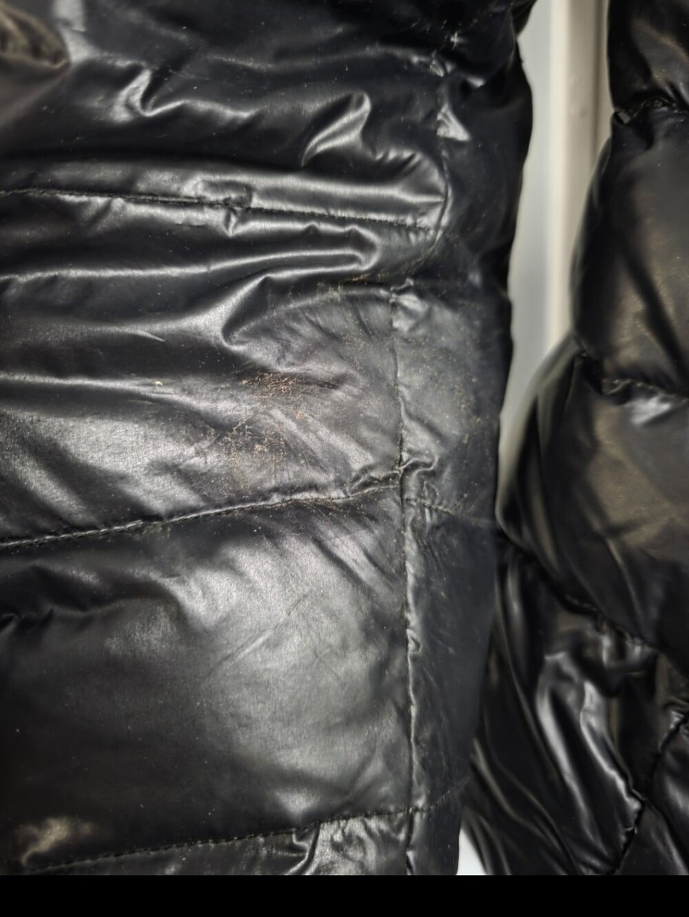 MONCLER BADY GLOSSY Black Quilted Puffer Jacket Luxury 2 Vintage Y2K Ski Snow - Picture 14 of 16